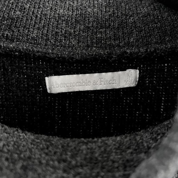 Vintage Abercrombie & Fitch Mock Neck Pullover Fleece Lined Sweater Size M - Picture 4 of 4